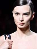 Emily Ratajkowski Runway during Miu Miu Womenswear SS-23 Show at Paris Fashion Week