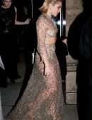Florence Pugh in Transparent Dress at Valentino Dinner in Paris