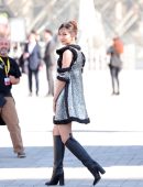 Gemma Chan at the Louis Vuitton Show in Paris