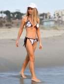 Gia Skova in Bikini at a Beach in Santa Monica