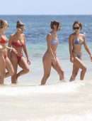 Kara Del Toro in Tiny Bikini at a Beach in Tulum