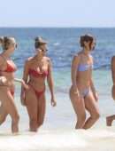Kara Del Toro in Tiny Bikini at a Beach in Tulum