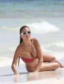 Kara Del Toro in Tiny Bikini at a Beach in Tulum