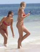 Kara Del Toro in Tiny Bikini at a Beach in Tulum