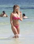 Kara Del Toro in Tiny Bikini at a Beach in Tulum
