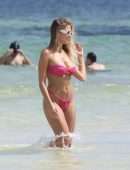 Kara Del Toro in Tiny Bikini at a Beach in Tulum