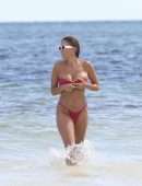 Kara Del Toro in Tiny Bikini at a Beach in Tulum