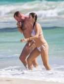 Kate Walsh in a Bikini at the Beach in Perth
