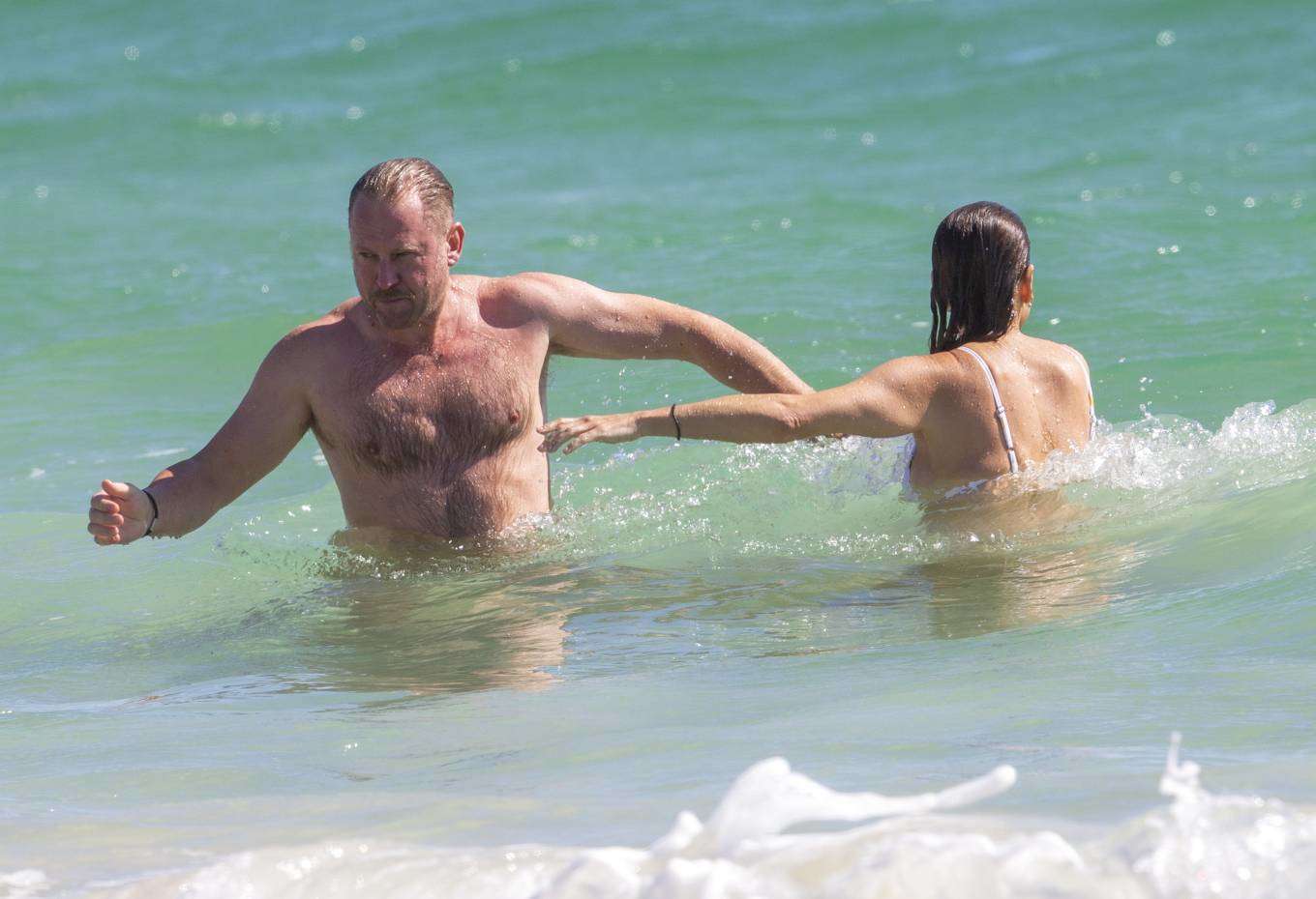 Kate Walsh in a Bikini at the Beach in Perth