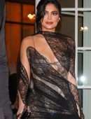 Kylie Jenner in Sheer Dress at #BoF500 Gala in Paris