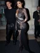 Kylie Jenner in Sheer Dress at #BoF500 Gala in Paris