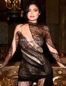 Kylie Jenner in Sheer Dress at #BoF500 Gala in Paris