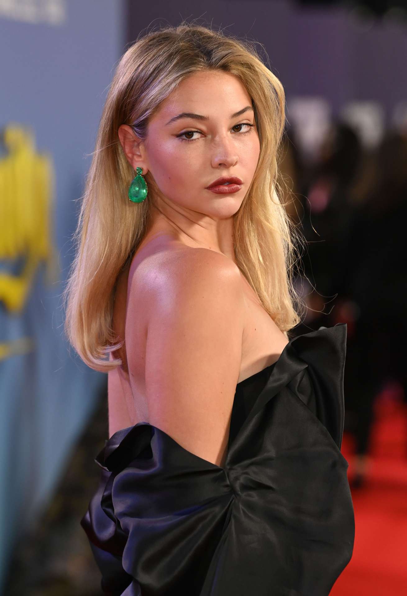 Madelyn Cline at the Premiere of Glass Onion A Knives Out Mystery at BFI London Film Festival