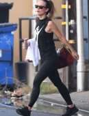 Olivia Wilde in Workout Outfit in Los Angeles