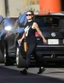 Olivia Wilde in Workout Outfit in Los Angeles