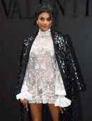 Simone Ashley Leggy at Valentino Fashion Show in Paris