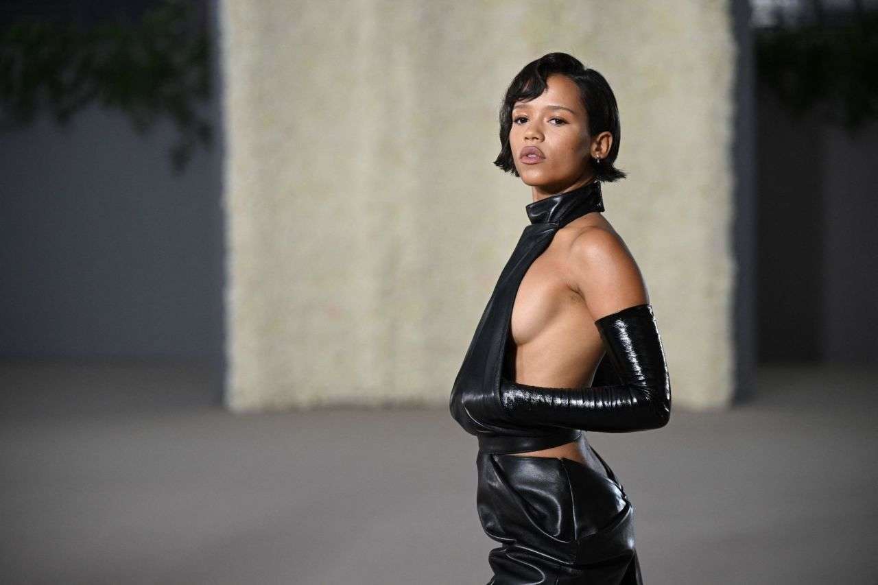 Taylor Russell at Academy Museum Gala in Los Angeles