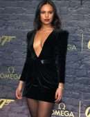 Alisha Boe Cleavage at Omega's 60 Years of James Bond Celebration in London