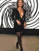 Alisha Boe Cleavage at Omega's 60 Years of James Bond Celebration in London