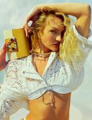 Candice Swanepoel Leggy in Schutz High Summer 2023 Photoshoot