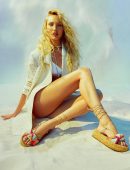 Candice Swanepoel Leggy in Schutz High Summer 2023 Photoshoot