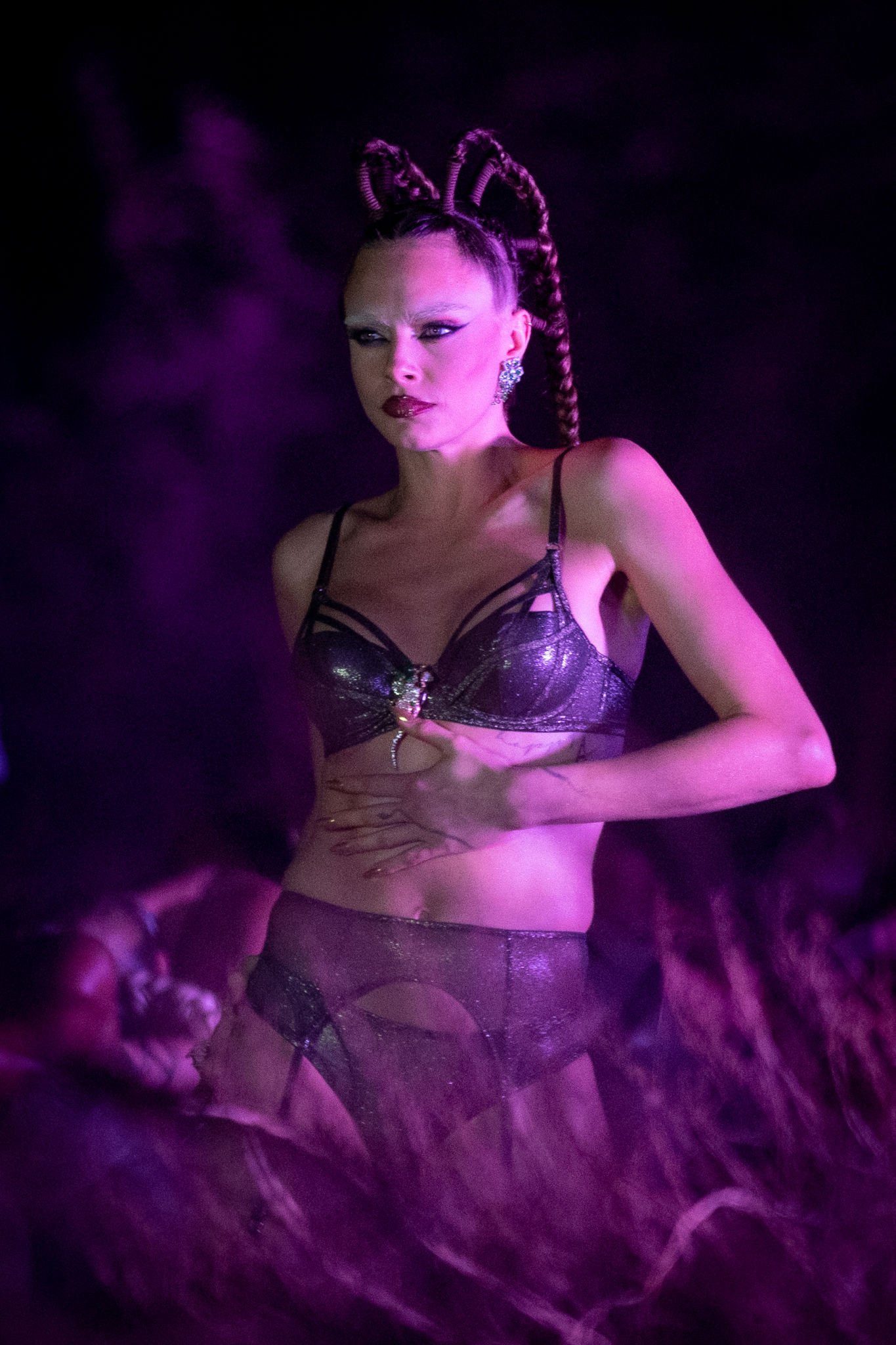 Cara Delevingne Booty in Lingerie at Rihanna Savage X Fenty Show Vol 4 in Simi Valley