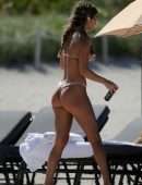 Chantel Jeffries Booty in Tiny Bikini at a Beach in Miami