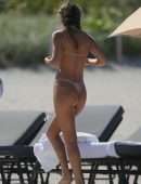 Chantel Jeffries Booty in Tiny Bikini at a Beach in Miami