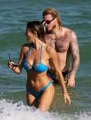 Diletta Leotta Booty in a Bikini at the Beach in Miami