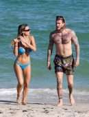Diletta Leotta Booty in a Bikini at the Beach in Miami