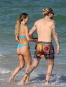 Diletta Leotta Booty in a Bikini at the Beach in Miami