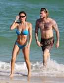 Diletta Leotta Booty in a Bikini at the Beach in Miami