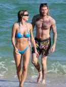 Diletta Leotta Booty in a Bikini at the Beach in Miami