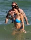 Diletta Leotta Booty in a Bikini at the Beach in Miami