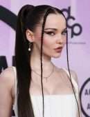 Dove Cameron Cleavage, Performing Live at 2022 American Music Awards in Los Angeles