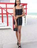 Ella Balinska Attending the CHANEL Cruise 2022/23 Show in Miami