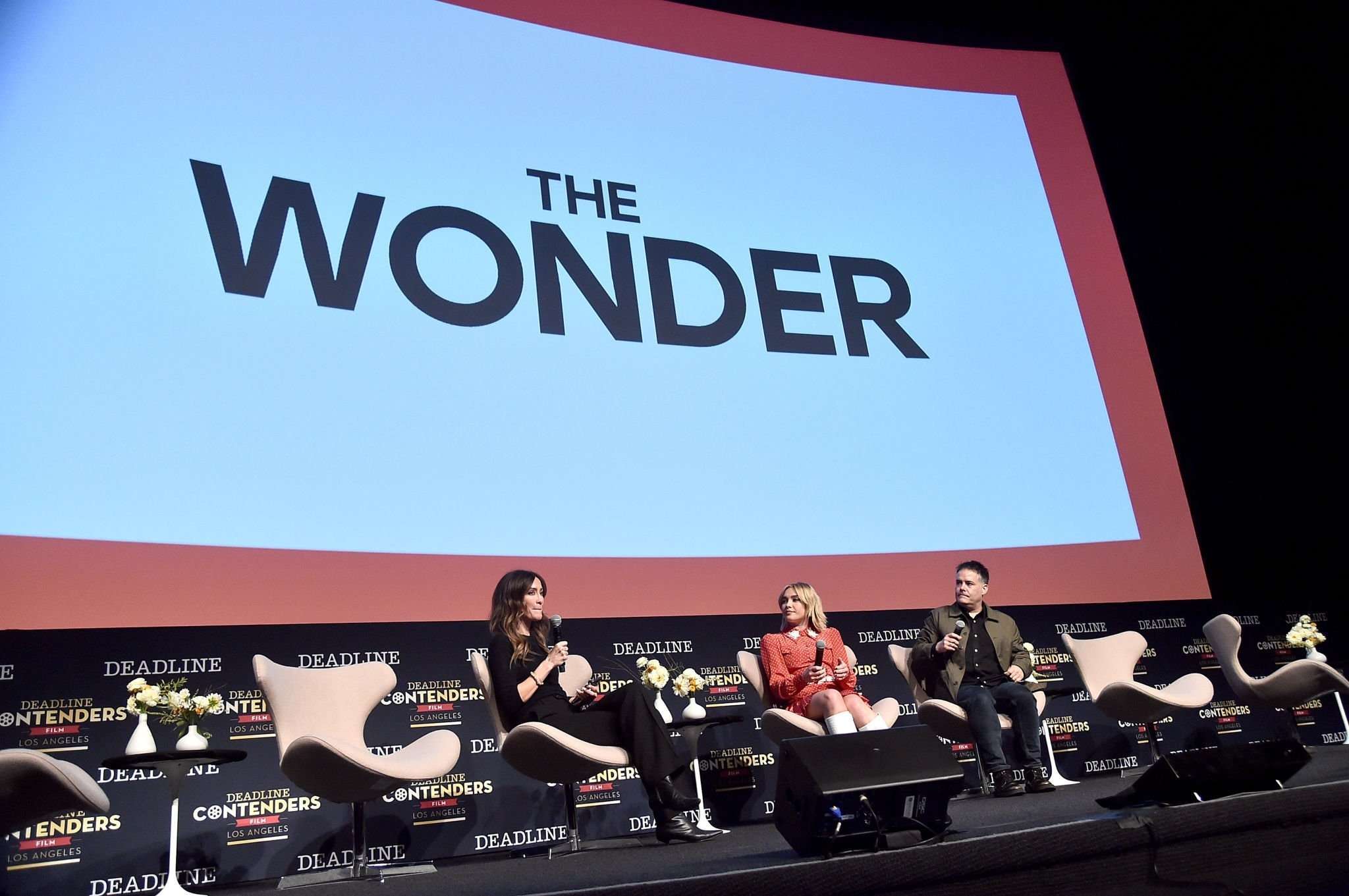 Florence Pugh Leggy, Speaking during Contenders Film: Los Angeles in LA