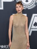 Gabriella Brooks in See-Through Dress at the Premiere of Poker Face in Sydney