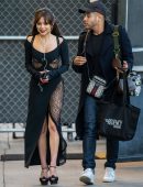 Jenna Ortega Upskirt at Jimmy Kimmel Live! in Hollywood
