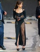 Jenna Ortega Upskirt at Jimmy Kimmel Live! in Hollywood