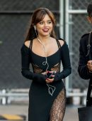 Jenna Ortega Upskirt at Jimmy Kimmel Live! in Hollywood