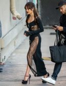 Jenna Ortega Upskirt at Jimmy Kimmel Live! in Hollywood