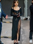 Jenna Ortega Upskirt at Jimmy Kimmel Live! in Hollywood