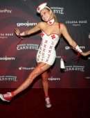 Josie Canseco Nurse Outfit at CARN-EVIL Halloween Party in Los Angeles