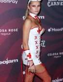 Josie Canseco Nurse Outfit at CARN-EVIL Halloween Party in Los Angeles