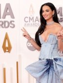 Katy Perry Cleavage at the 56th Annual CMA Awards in Nashville