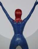 Kim Kardashian Dressed as Mystique for Halloween