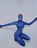 Kim Kardashian Dressed as Mystique for Halloween