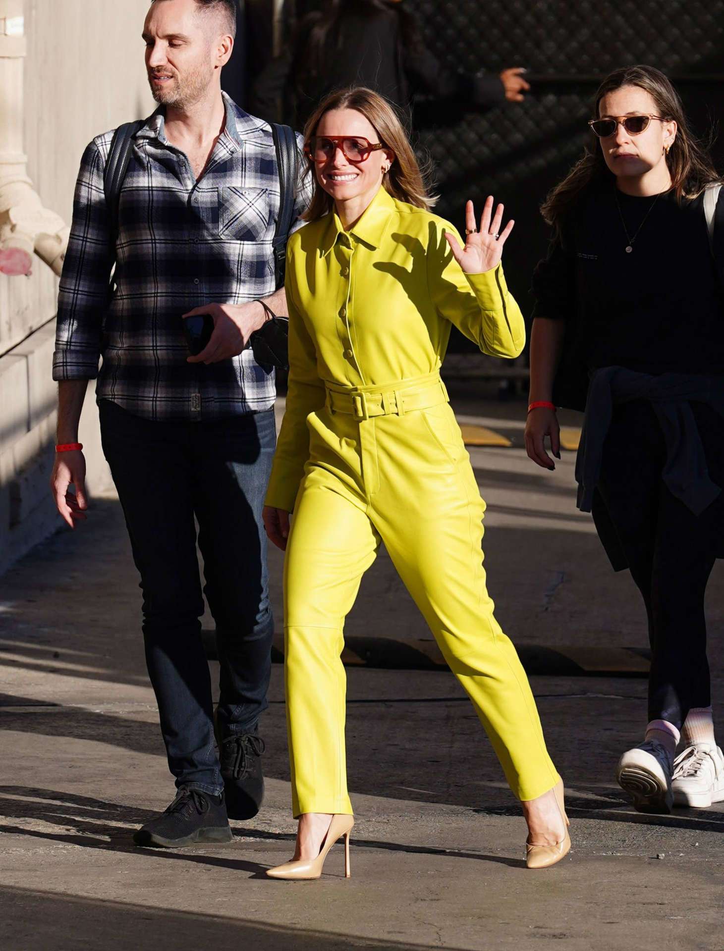Kristen Bell Arriving at the Jimmy Kimmel Studios in Hollywood
