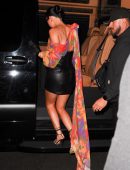 Kylie Jenner Leggy in Short Skirt at Carbone in New York City